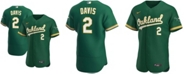 Nike Men's Khris Davis Kelly Green Oakland Athletics Alternate Authentic Player Jersey